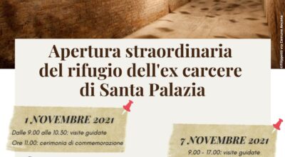 Apertura straordinaria del rifugio dell’ex carcere di Santa Palazia