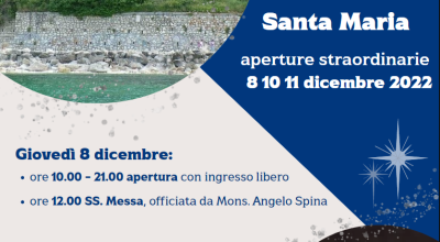 chiesa di Santa Maria di Portonovo, aperture straordinarie 8, 10 e 11 dicembre 2022