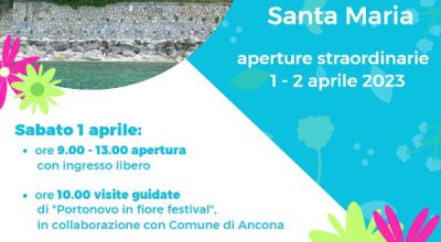 chiesa di Santa Maria di Portonovo: aperture straordinarie 1 e 2 aprile 2023