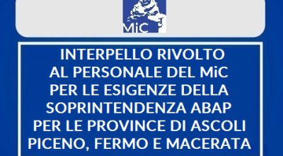 INTERPELLO RIVOLTO AL PERSONALE MiC DI II E III AREA FUNZIONALE