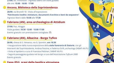 Giornate Europee del Patrimonio 2026: tutte le iniziative della Soprintendenza